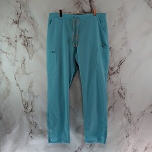 Figs Yola Women Large Bottom Pant Technical Teal Fresh Aqua TW2000R 1714 Skinny
